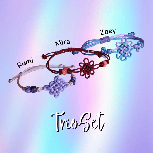 Girlband Trio Knot Bracelet Set