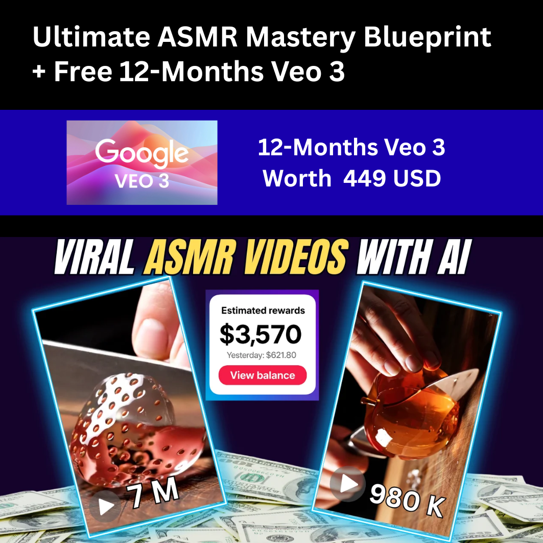 Ultimate ASMR Mastery Blueprint + Free 12-Months Veo 3